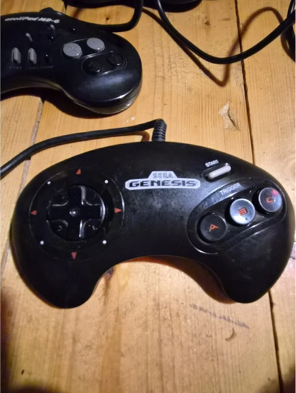 Sega Genisis 3 Controller Lot One Official Two Offbrand